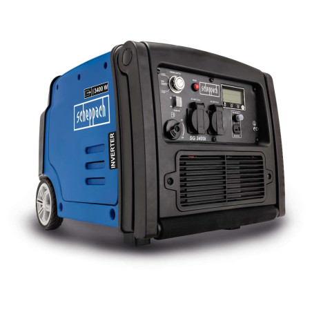 Scheppach SG3400i Generator benzynowy z inwerterem - 5.1 HP | 3400W | inwerter | zbiornik 7.4L | 65.5 dB