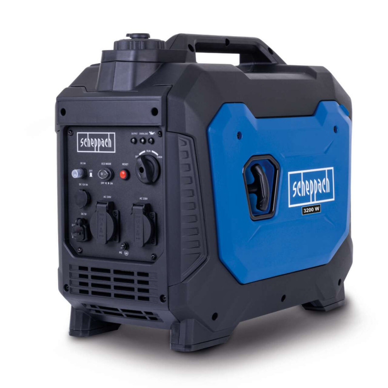 Inverter Benzin Stromerzeuger Scheppach SG3500i - 4,8 PS | 3500W| 6,3L Tank | 66dB