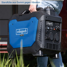 Inverter Benzin Stromerzeuger Scheppach SG3500i - 4,8 PS | 3500W| 6,3L Tank | 66dB