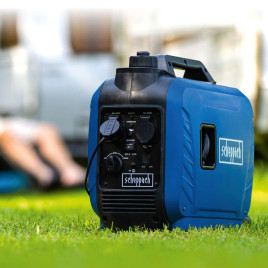 Scheppach SG2500i inverter generator – 2000W | 2x 230V socket / 2x USB type A (fast charging)